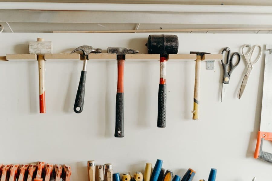 Mur d'outils de bricolage