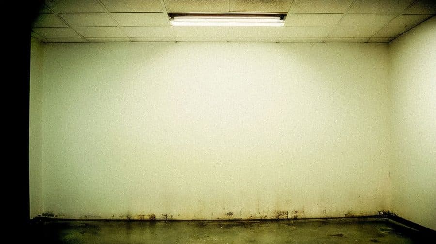 Trace d'humidité sur un mur après un dégât des eaux